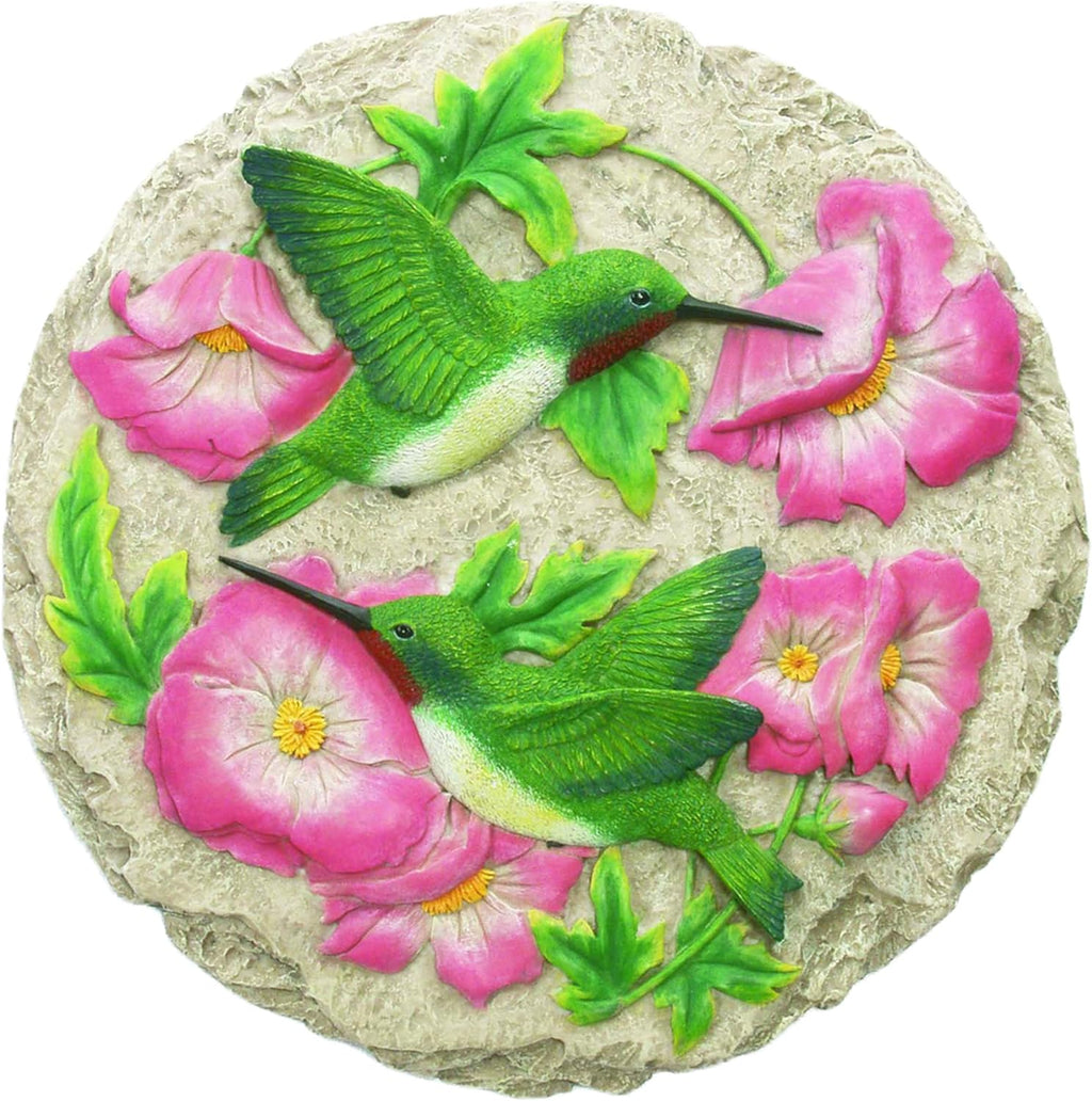 - Garden Décor - Hummingbird Stepping Stone - Decorative Stone for Garden
