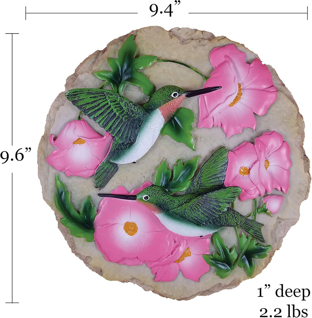 - Garden Décor - Hummingbird Stepping Stone - Decorative Stone for Garden