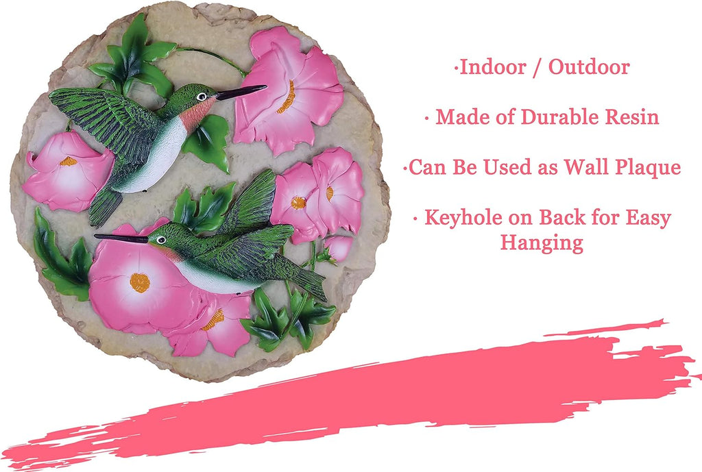 - Garden Décor - Hummingbird Stepping Stone - Decorative Stone for Garden