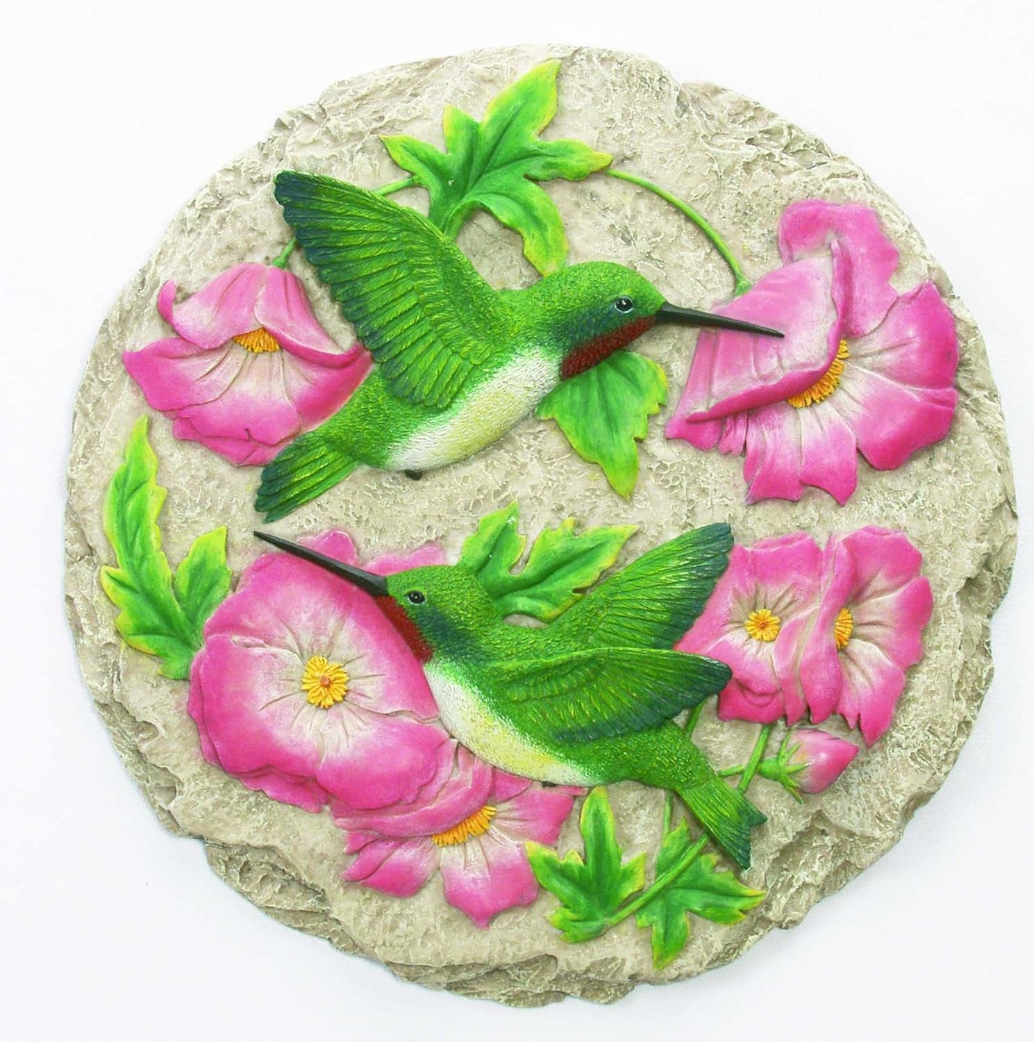 - Garden Décor - Hummingbird Stepping Stone - Decorative Stone for Garden