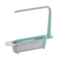 SinkSpace™ 2-in-1 Telescopic Sink Storage Rack – Adjustable, Expandable Sponge Holder for Effortless Kitchen Organization